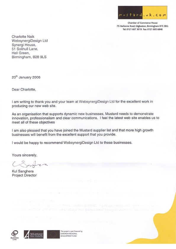 Reference Letter Example Uk